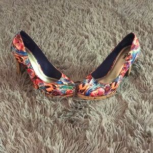 Multicolored Bright High Heels